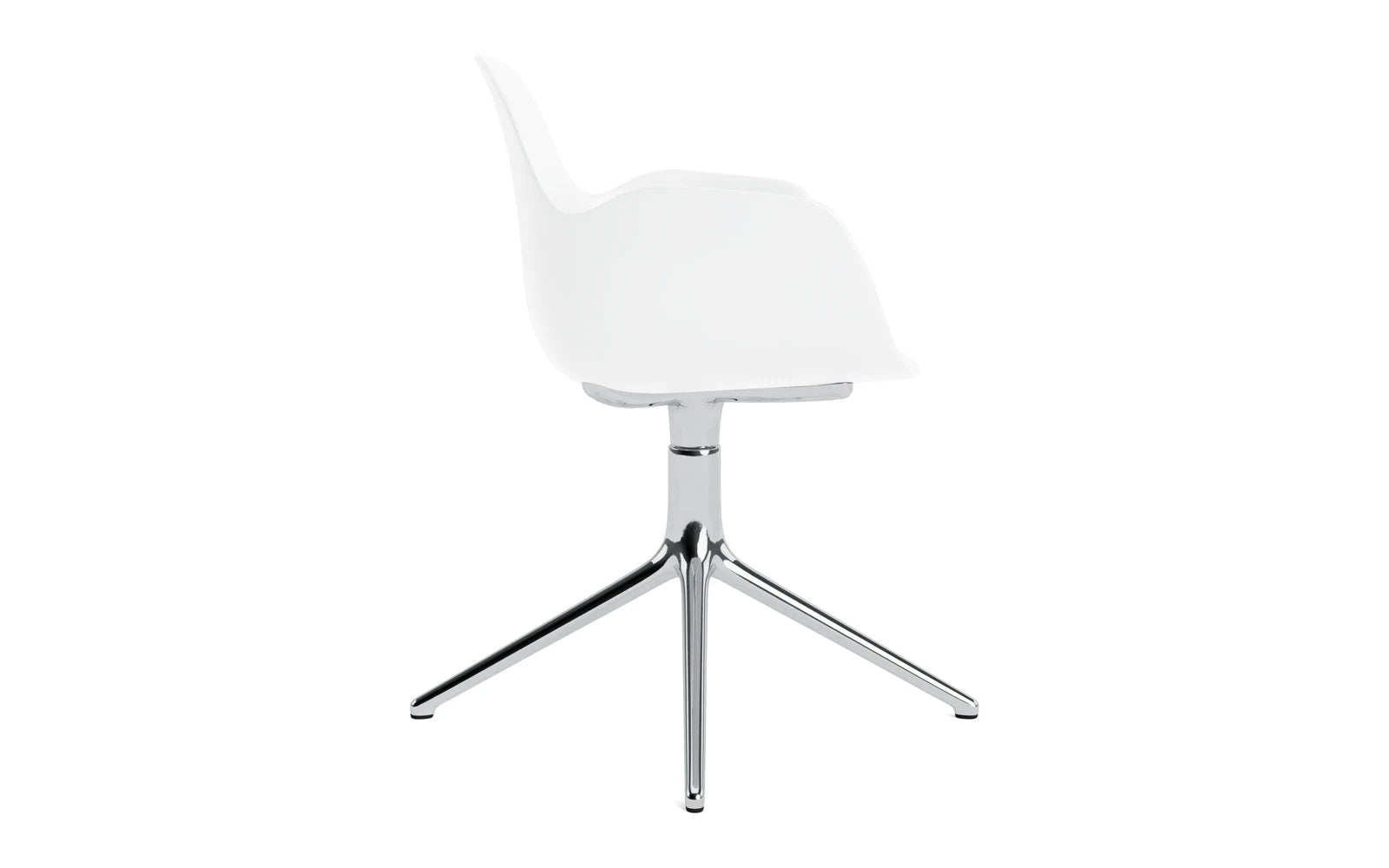 Eleganter Drehstuhl mit Aluminiumgestell, ideal für Büros und Restaurants. Vielseitig und personalisierbar.
