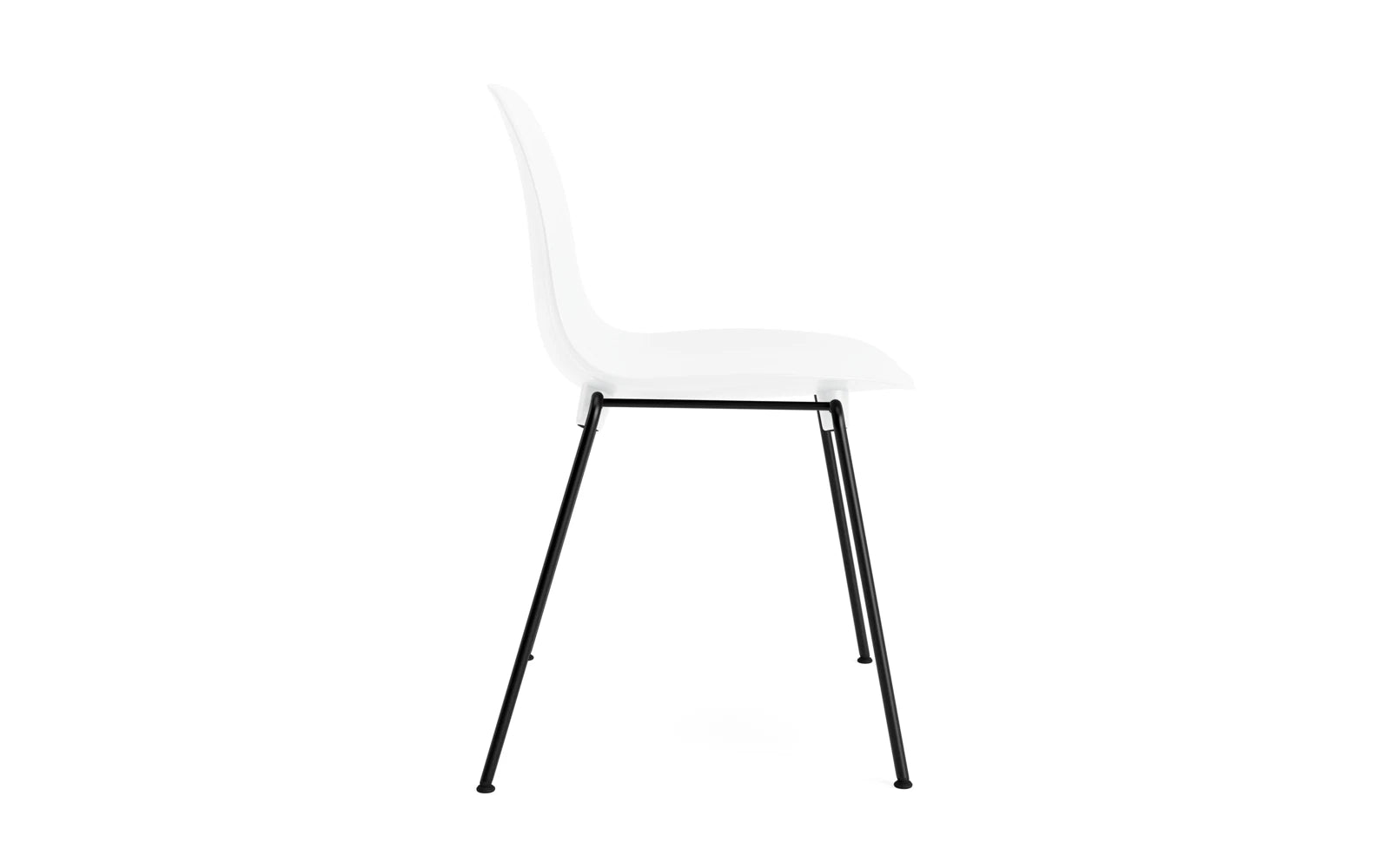 Moderner Form Stapelstuhl von Normann Copenhagen mit Stahlgestell.
