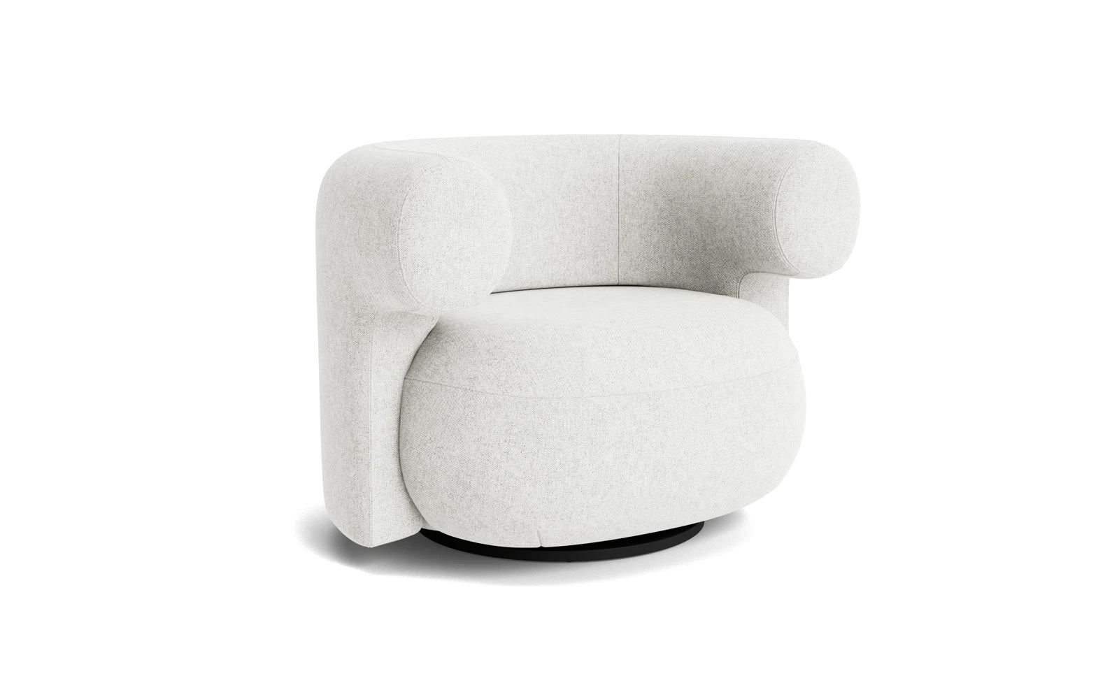 Der Burra Sessel von Normann Copenhagen: Weichheit trifft auf skulpturales Design, inspiriert von Burrata-Käse.