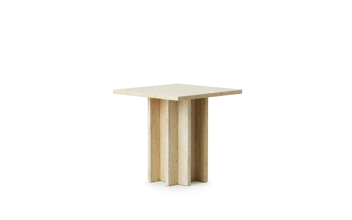 Edge Couchtisch Klein Travertin in  präsentiert im Onlineshop von KAQTU Design AG. Beistelltisch ist von Normann Copenhagen
