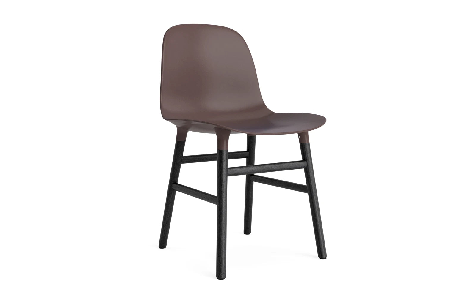 Form Stuhl Braun/schwarz in  präsentiert im Onlineshop von KAQTU Design AG. Stuhl ist von Normann Copenhagen