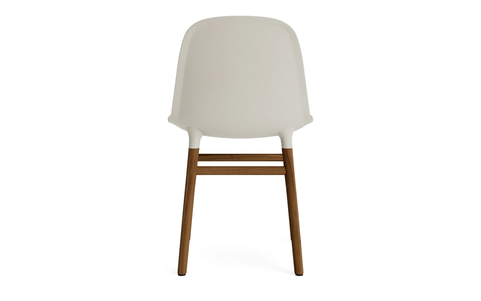 Form Stuhl Hellgrau/Walnuss in  präsentiert im Onlineshop von KAQTU Design AG. Stuhl ist von Normann Copenhagen