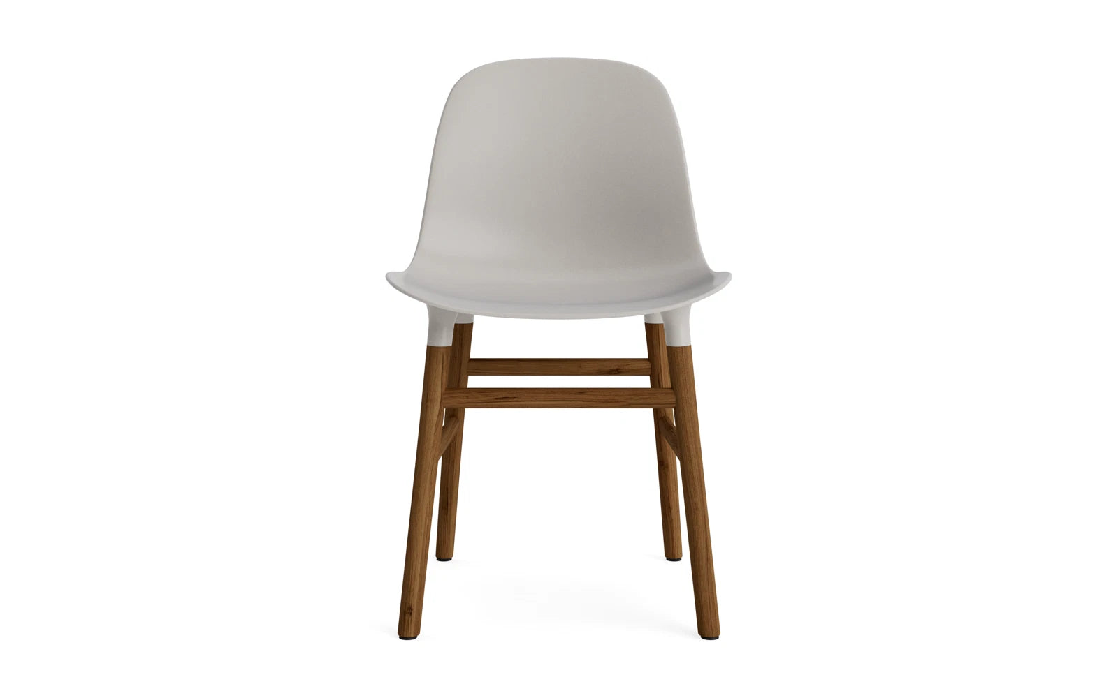 Form Stuhl Warmes Grau/Walnuss in  präsentiert im Onlineshop von KAQTU Design AG. Stuhl ist von Normann Copenhagen