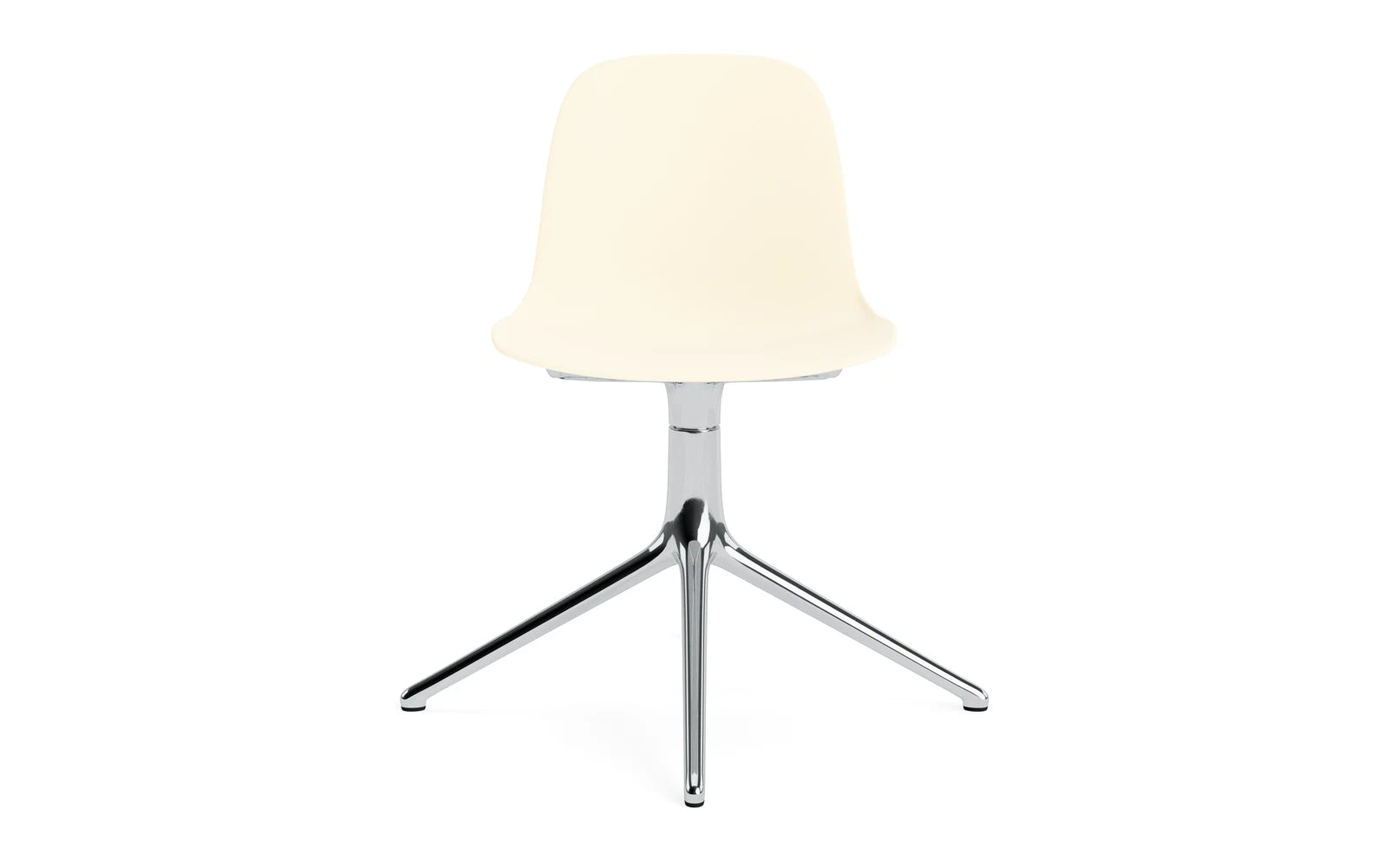 Form Drehstuhl Creme/Aluminium in  präsentiert im Onlineshop von KAQTU Design AG. Drehstuhl ist von Normann Copenhagen