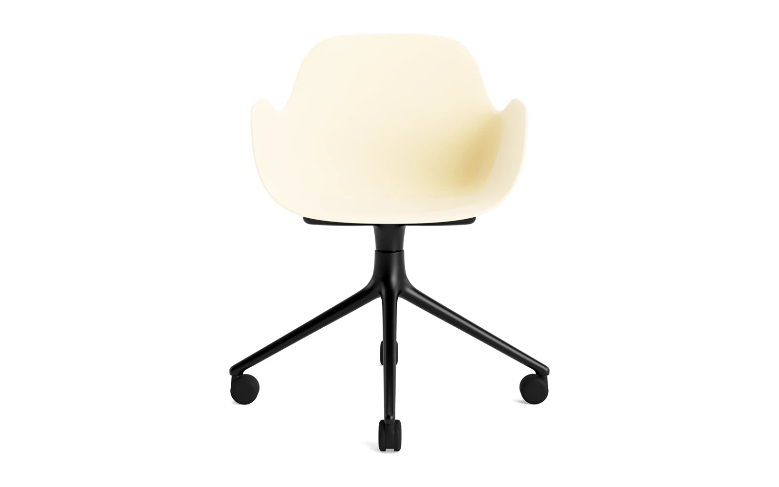 Erleben Sie den Form Drehsessel 4W von Normann Copenhagen: modernes Design, drehbares Aluminiumgestell und individuelle Anpassungsmöglichkeiten für jeden Raum.
