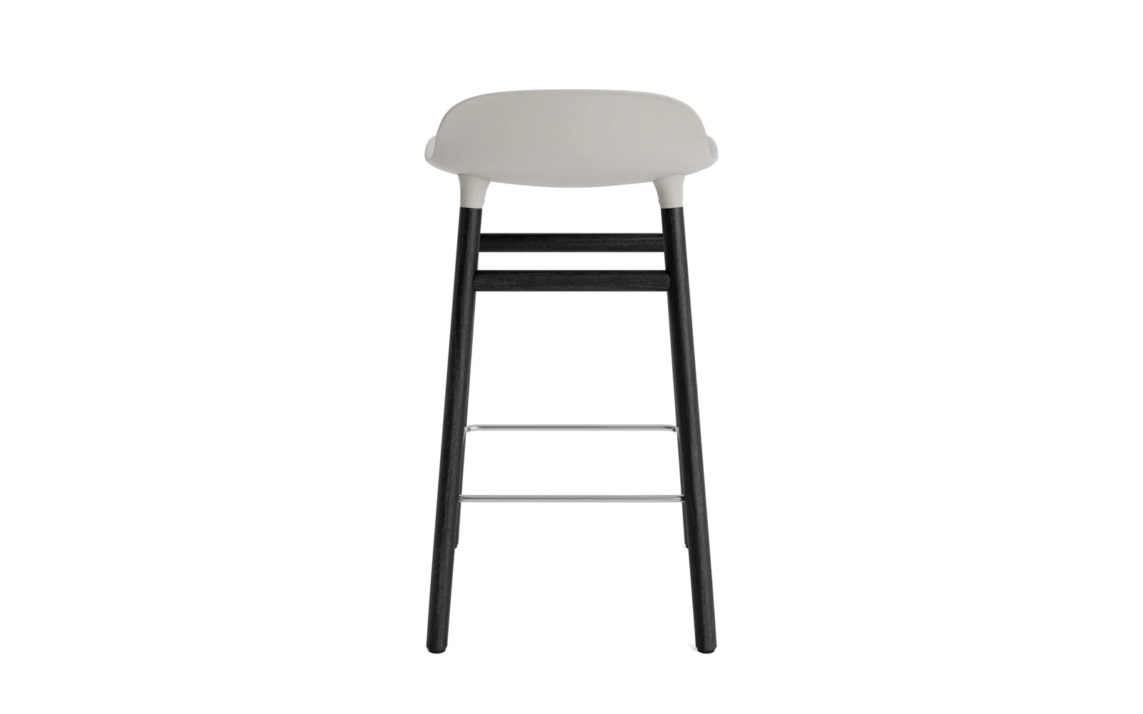 Form Barstuhl 65 cm warmes grau/schwarz in  präsentiert im Onlineshop von KAQTU Design AG. Barstuhl ist von Normann Copenhagen