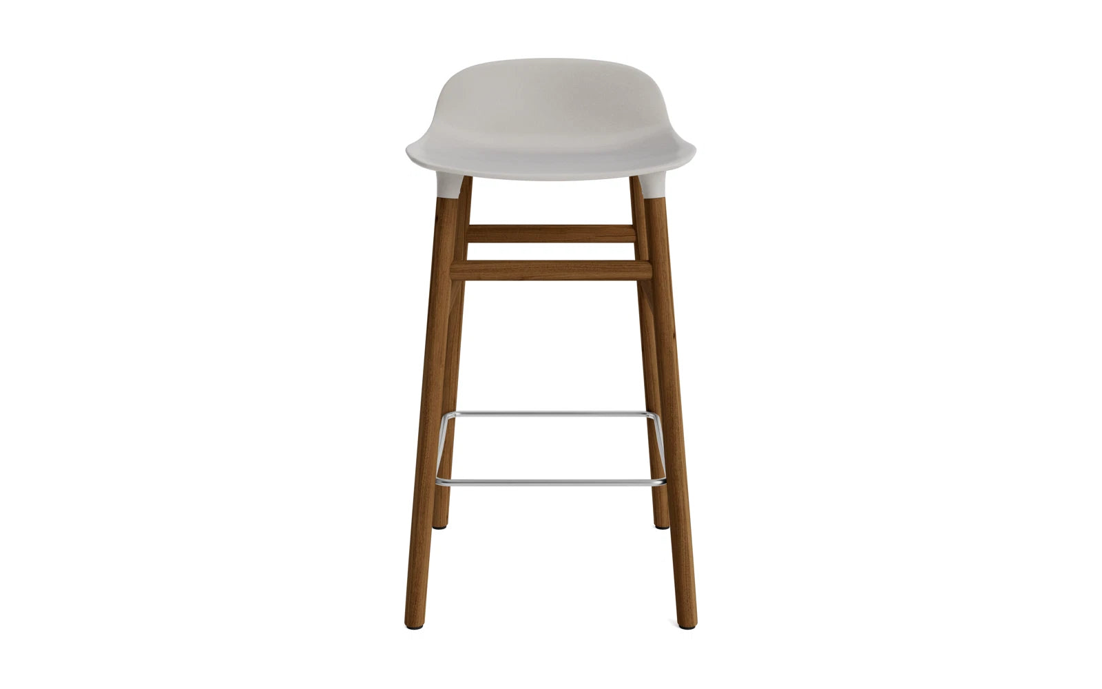 Form Barstuhl 65 cm Warmes Grau/Walnuss in  präsentiert im Onlineshop von KAQTU Design AG. Barstuhl ist von Normann Copenhagen