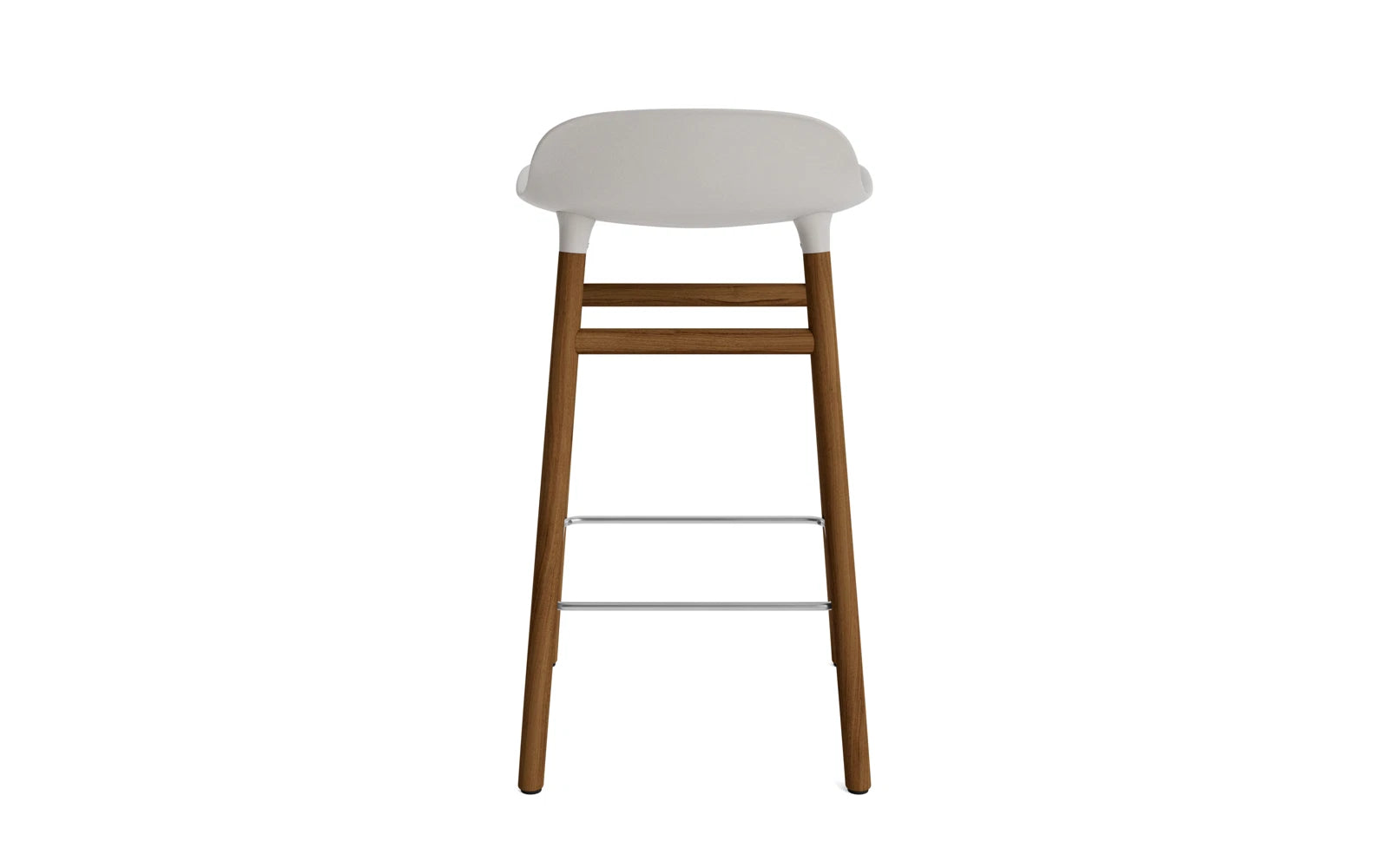 Form Barstuhl 65 cm Warmes Grau/Walnuss in  präsentiert im Onlineshop von KAQTU Design AG. Barstuhl ist von Normann Copenhagen