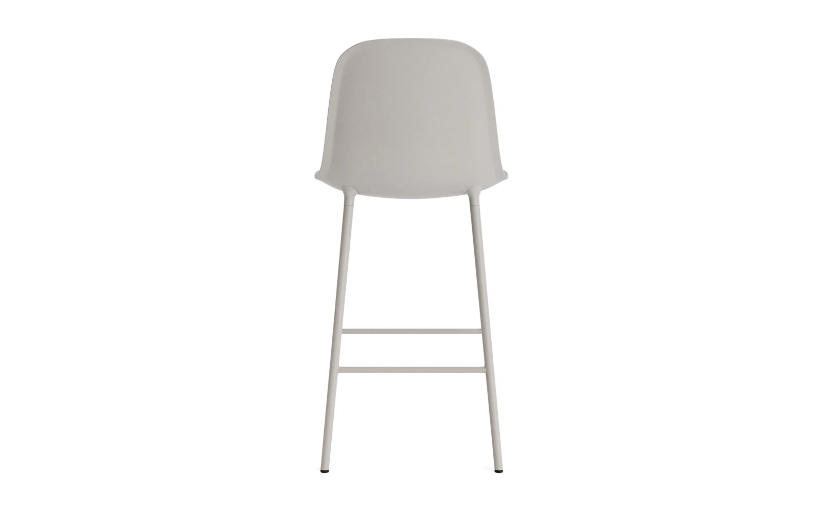 Form Barstuhl 65 cm Stahl/ Warmes grau in  präsentiert im Onlineshop von KAQTU Design AG. Barstuhl ist von Normann Copenhagen