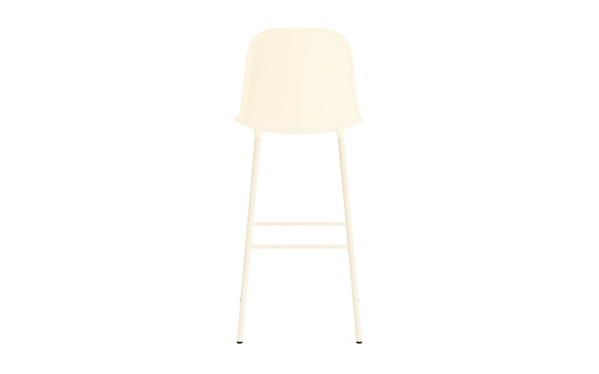 Form Barstuhl 75 cm Stahl Creme in Creme präsentiert im Onlineshop von KAQTU Design AG. Barstuhl ist von Normann Copenhagen