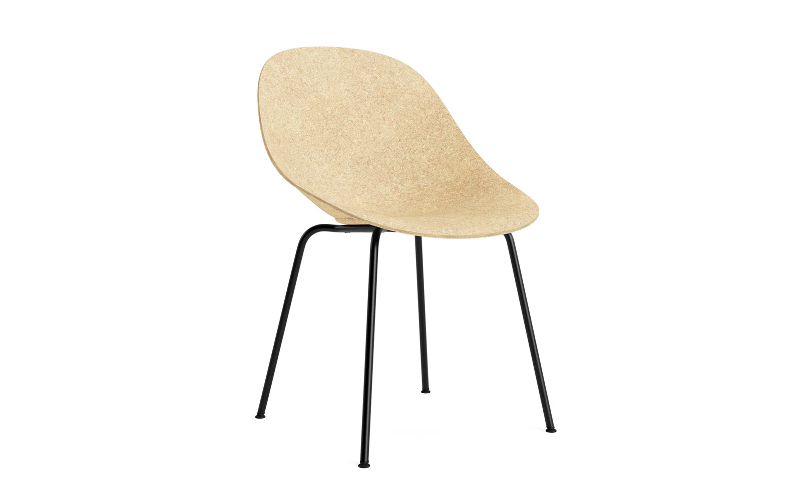 Mat Stuhl schwarzes Stahl Hanf in  präsentiert im Onlineshop von KAQTU Design AG. Stuhl ist von Normann Copenhagen