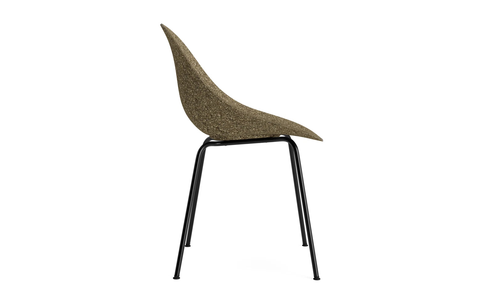 Mat Stuhl schwarzes Stahl Seegras in  präsentiert im Onlineshop von KAQTU Design AG. Stuhl ist von Normann Copenhagen