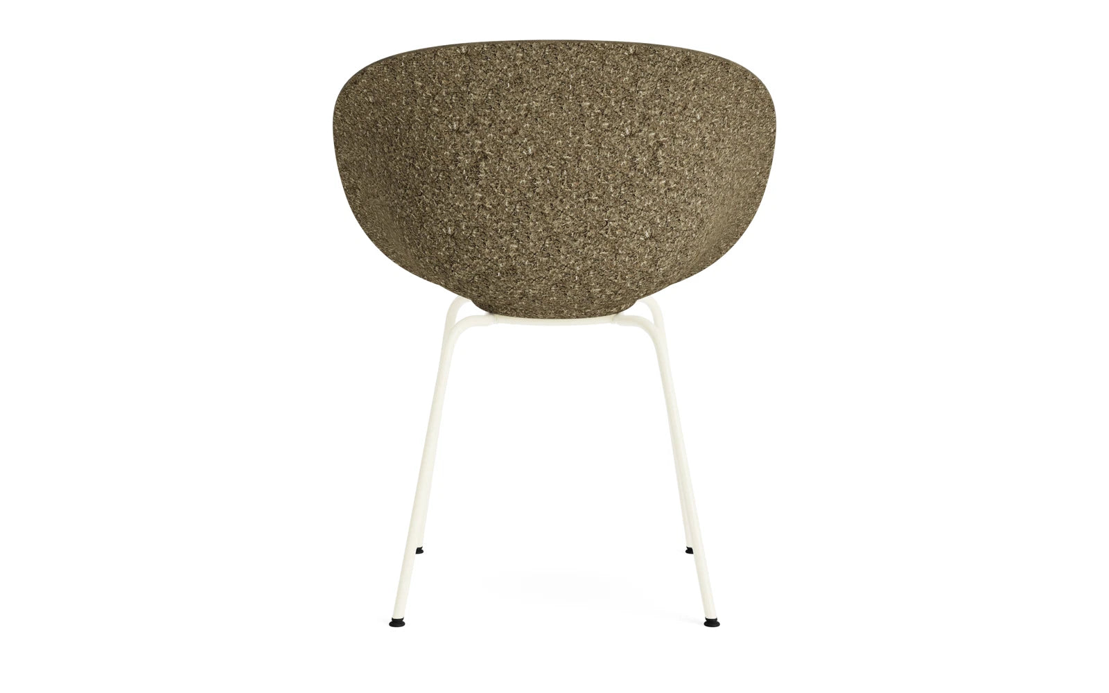 Mat Lehnstuhl Creme stahl Seegras in  präsentiert im Onlineshop von KAQTU Design AG. Stuhl mit Armlehne ist von Normann Copenhagen