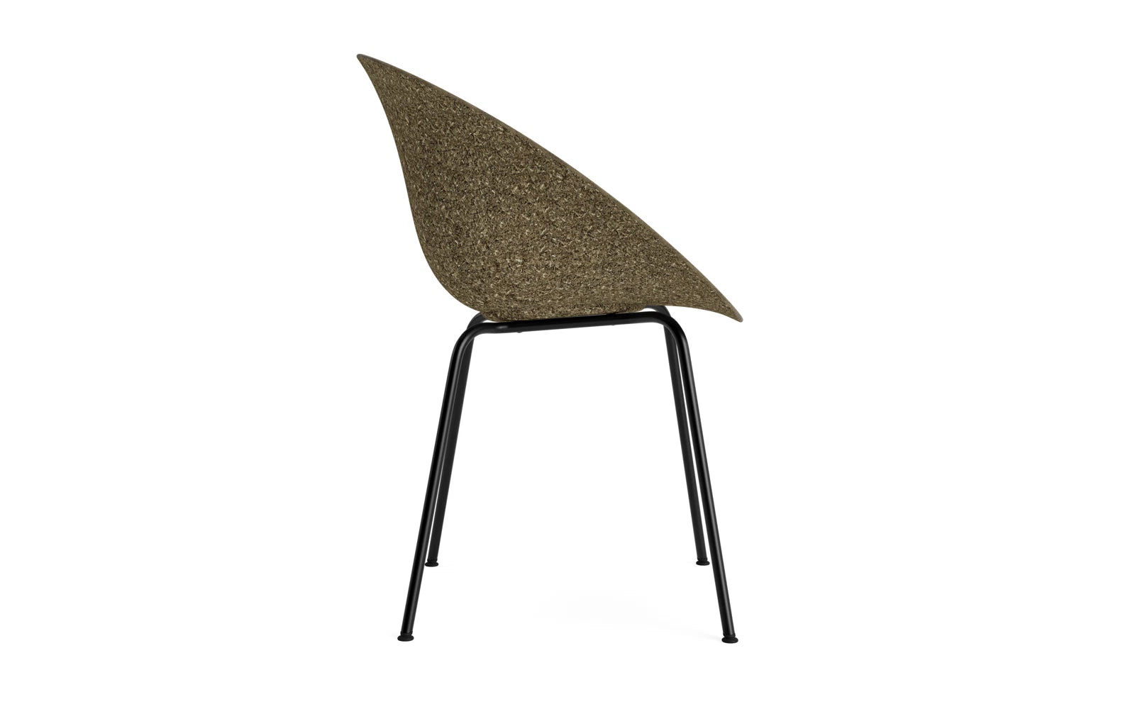 Mat Lehnstuhl schwarzes Stahl Seegras in  präsentiert im Onlineshop von KAQTU Design AG. Stuhl mit Armlehne ist von Normann Copenhagen