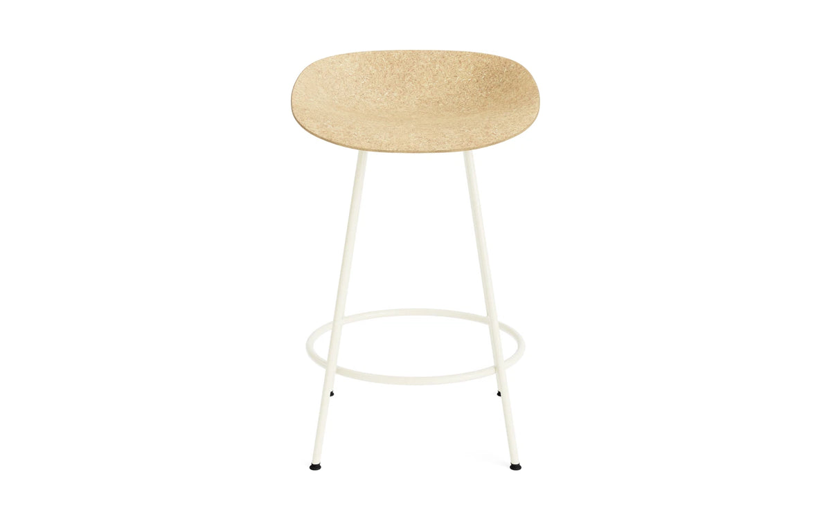 Mat Barstuhl 65 cm Creme stahl Hanf in Hanf präsentiert im Onlineshop von KAQTU Design AG. Barstuhl ist von Normann Copenhagen