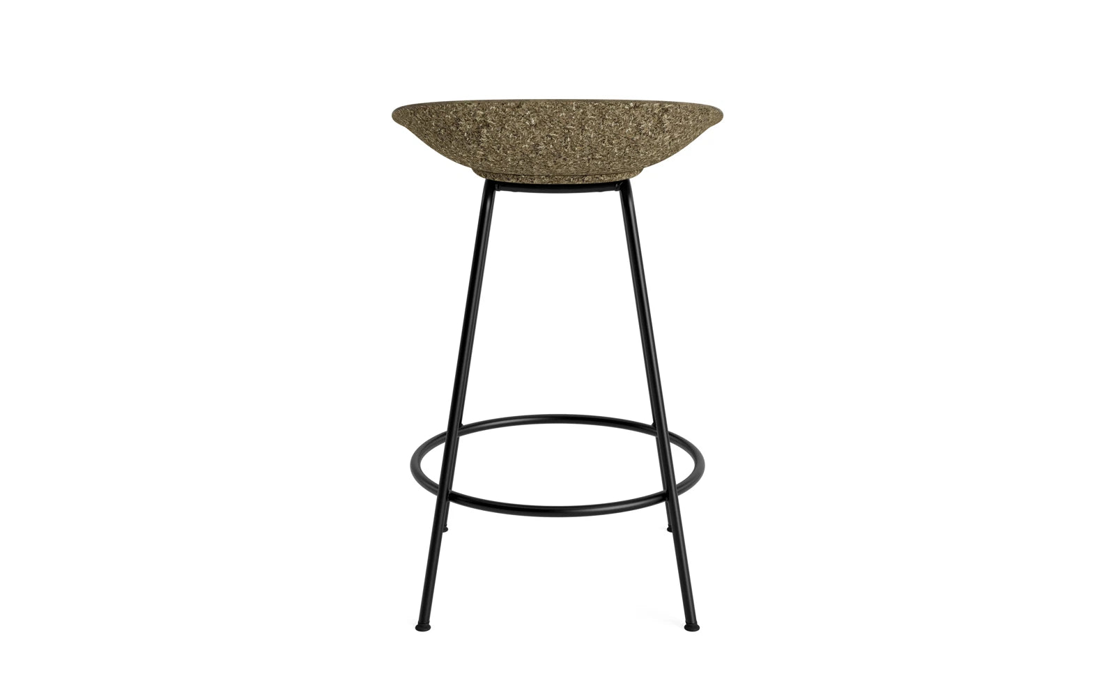 Mat Barstuhl 65 cm schwarzes Stahl Seegras in  präsentiert im Onlineshop von KAQTU Design AG. Barstuhl ist von Normann Copenhagen