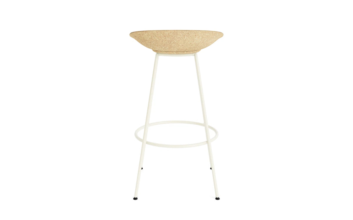 Mat Barstuhl 75 cm Creme stahl Hanf in Hanf präsentiert im Onlineshop von KAQTU Design AG. Barstuhl ist von Normann Copenhagen