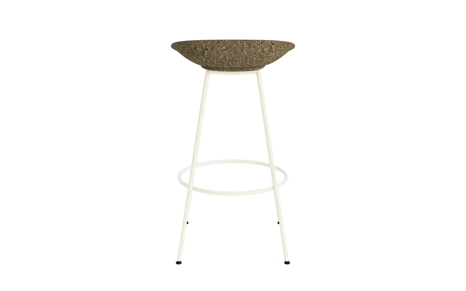 Mat Barstuhl 75 cm Creme stahl Seegras in  präsentiert im Onlineshop von KAQTU Design AG. Barstuhl ist von Normann Copenhagen