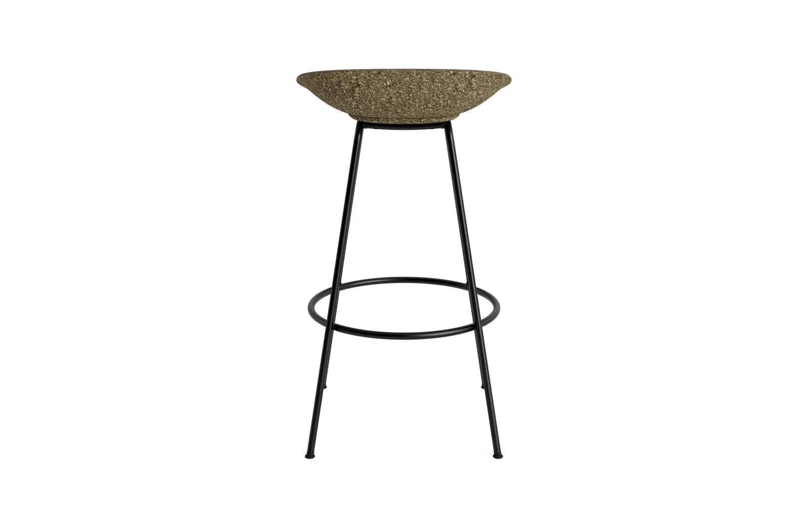 Mat Barstuhl 75 cm schwarzes Stahl Seegras in  präsentiert im Onlineshop von KAQTU Design AG. Barstuhl ist von Normann Copenhagen