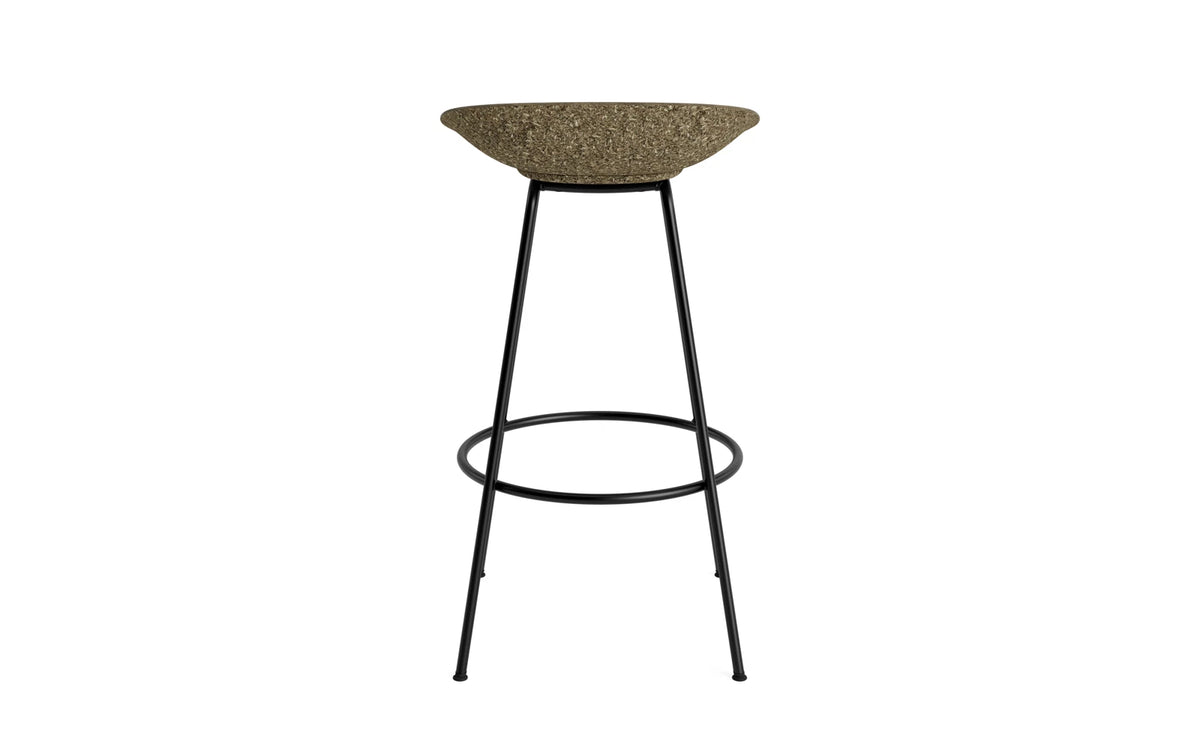 Mat Barstuhl 75 cm schwarzes Stahl Seegras in Seegras präsentiert im Onlineshop von KAQTU Design AG. Barstuhl ist von Normann Copenhagen
