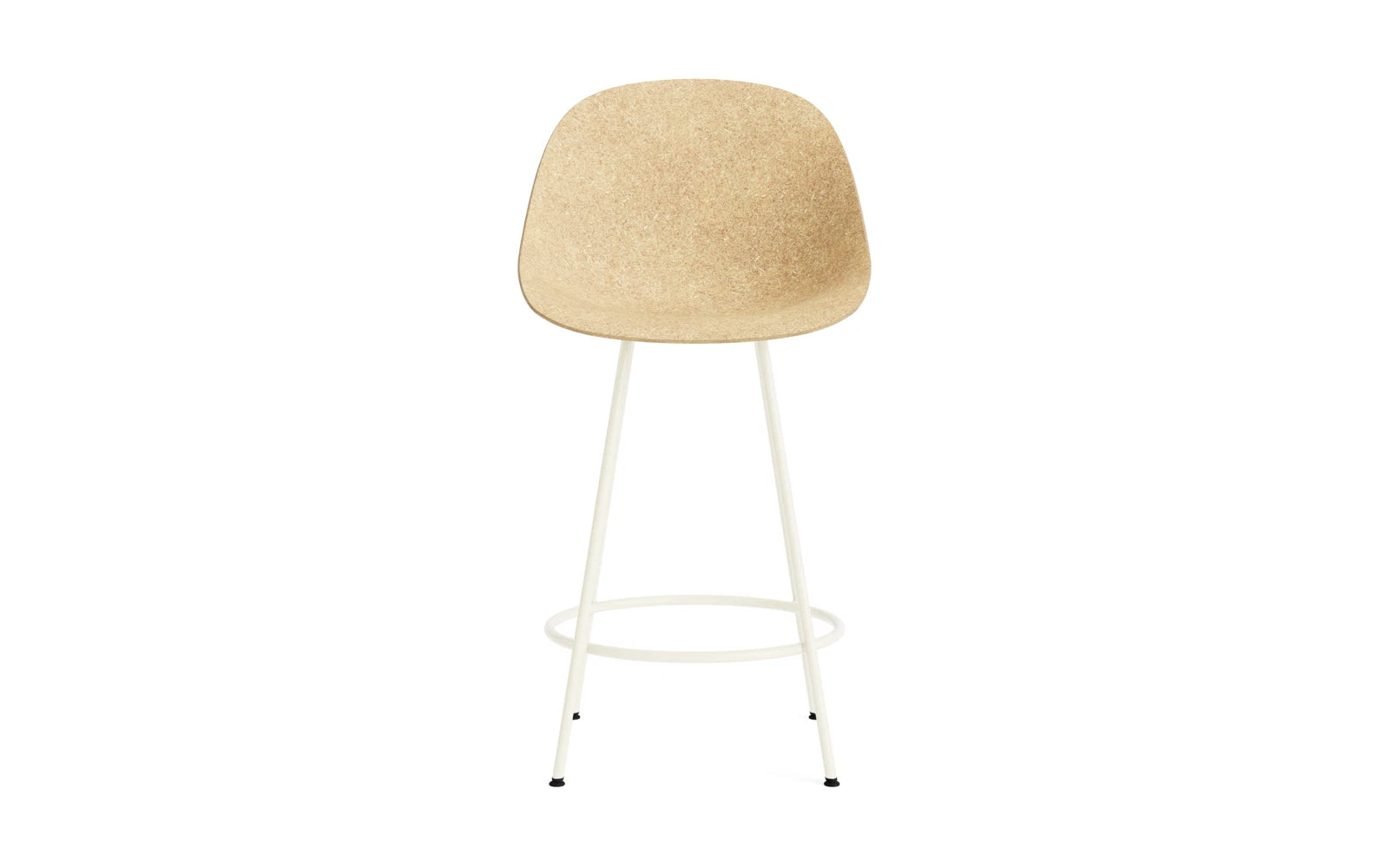 Mat Barstuhl 65 cm Creme stahl Hanf in  präsentiert im Onlineshop von KAQTU Design AG. Barstuhl ist von Normann Copenhagen