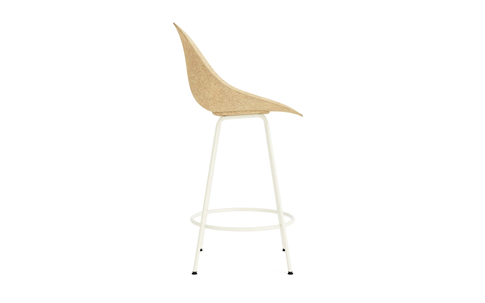 Mat Barstuhl 65 cm Creme stahl Hanf in  präsentiert im Onlineshop von KAQTU Design AG. Barstuhl ist von Normann Copenhagen