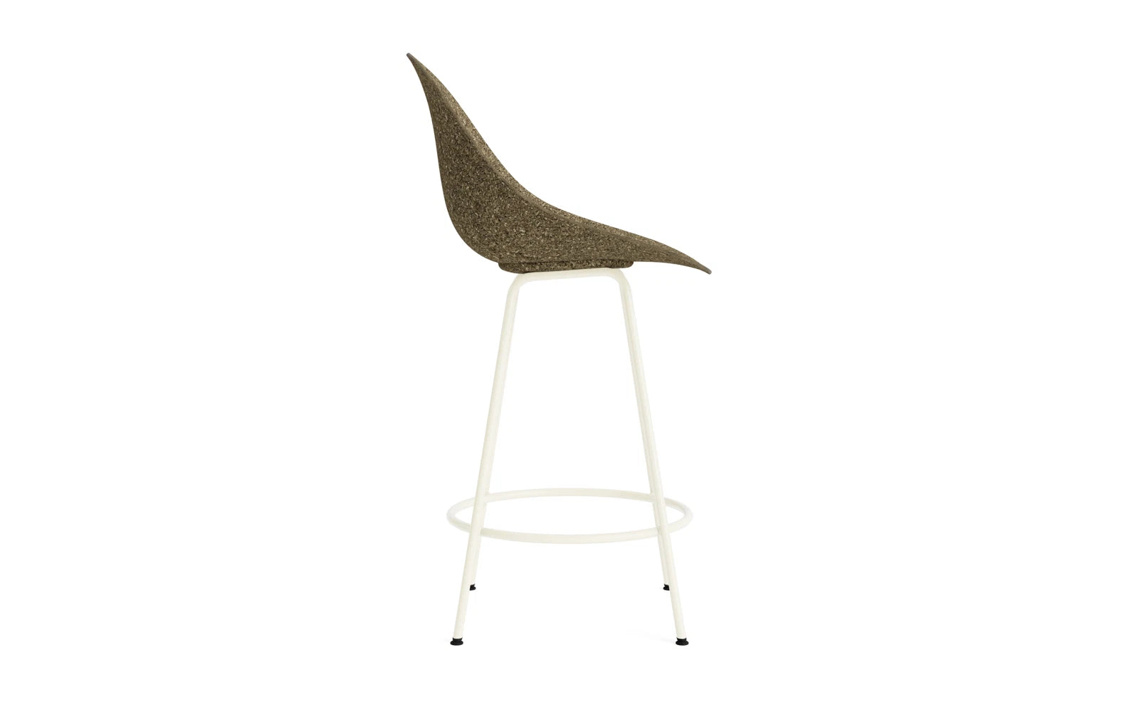 Mat Barstuhl 65 cm Creme stahl Seegras in  präsentiert im Onlineshop von KAQTU Design AG. Barstuhl ist von Normann Copenhagen