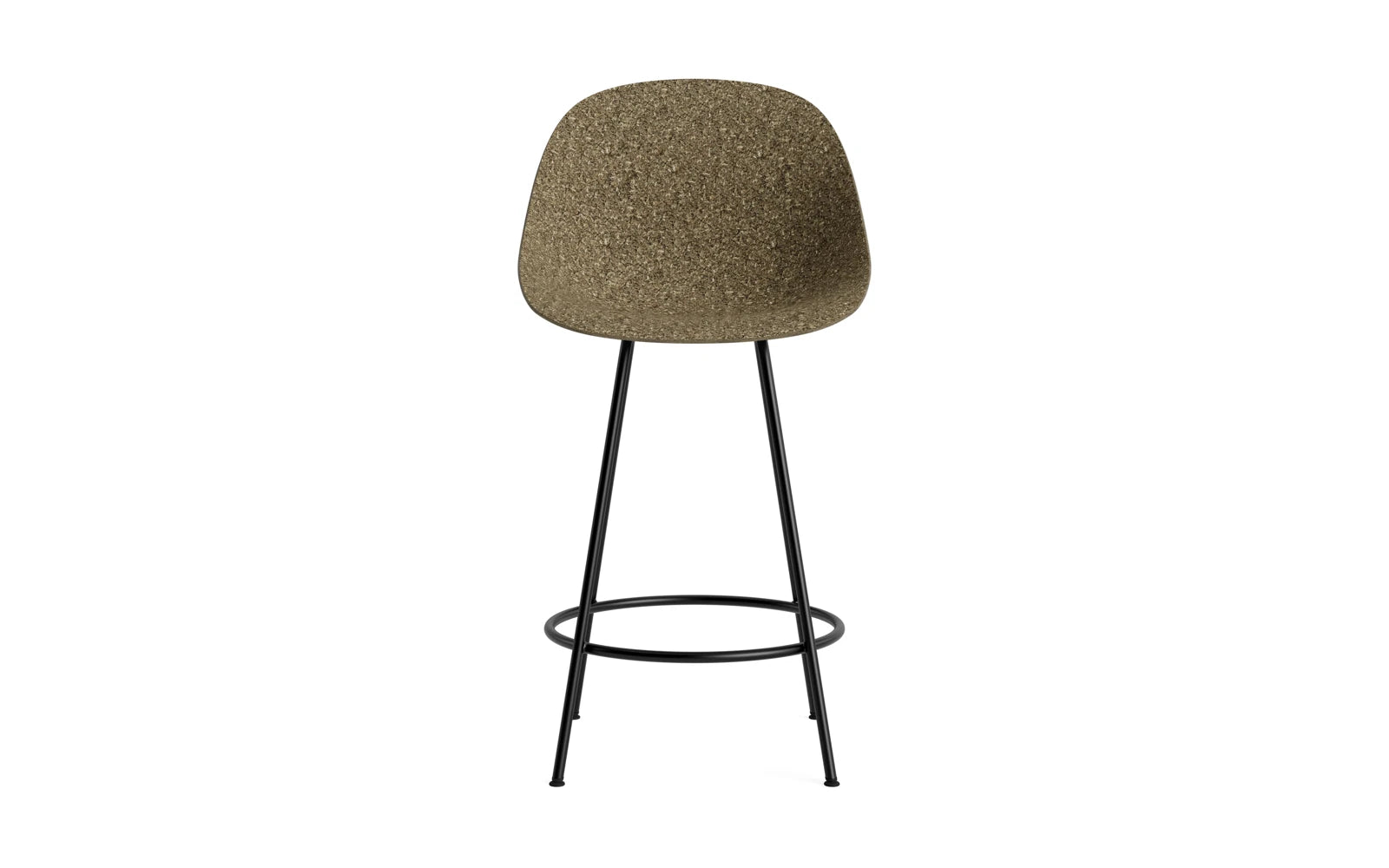 Mat Barstuhl 65 cm schwarzes Stahl Seegras in  präsentiert im Onlineshop von KAQTU Design AG. Barstuhl ist von Normann Copenhagen