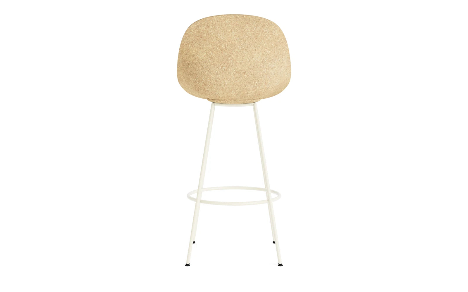 Mat Barstuhl 75 cm Creme stahl Hanf in  präsentiert im Onlineshop von KAQTU Design AG. Barstuhl ist von Normann Copenhagen