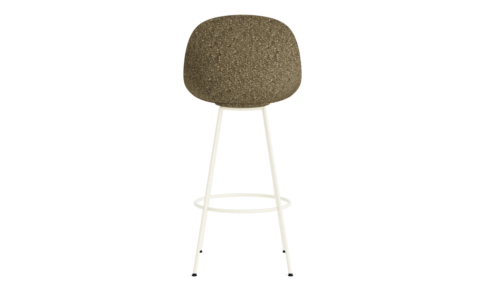 Mat Barstuhl 75 cm Creme stahl Seegras in  präsentiert im Onlineshop von KAQTU Design AG. Barstuhl ist von Normann Copenhagen