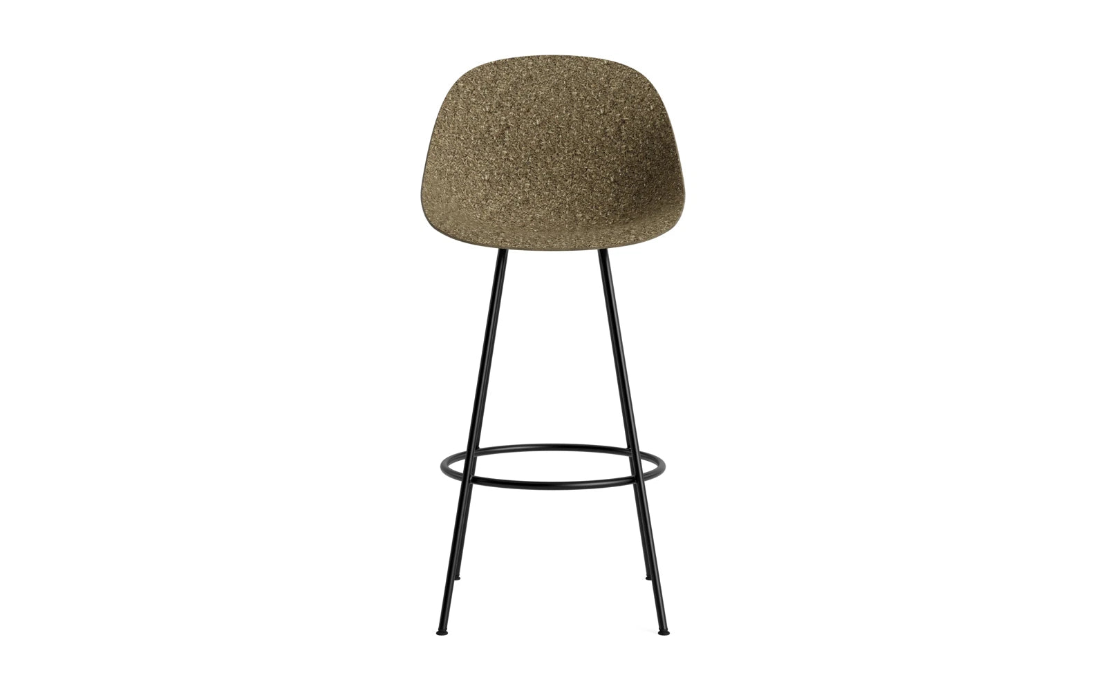 Mat Barstuhl 75 cm schwarzes Stahl Seegras in  präsentiert im Onlineshop von KAQTU Design AG. Barstuhl ist von Normann Copenhagen