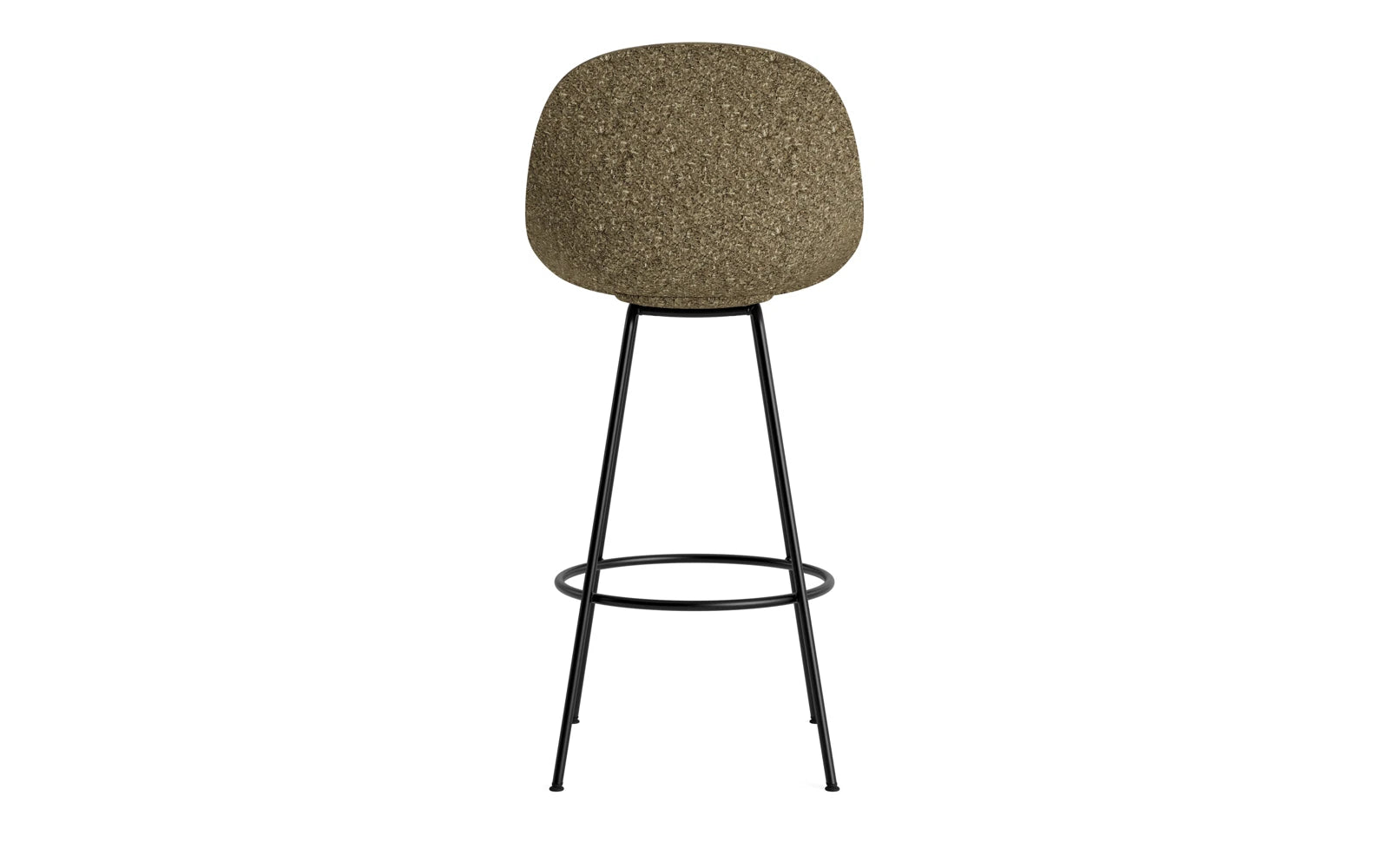 Mat Barstuhl 75 cm schwarzes Stahl Seegras in  präsentiert im Onlineshop von KAQTU Design AG. Barstuhl ist von Normann Copenhagen