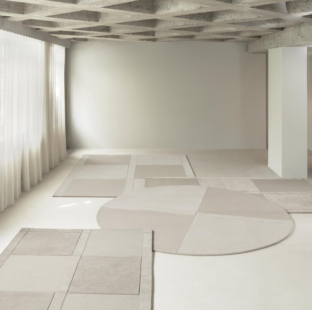 Level Teppich 170x240 cm in Light Yellow präsentiert im Onlineshop von KAQTU Design AG. Teppich ist von Normann Copenhagen