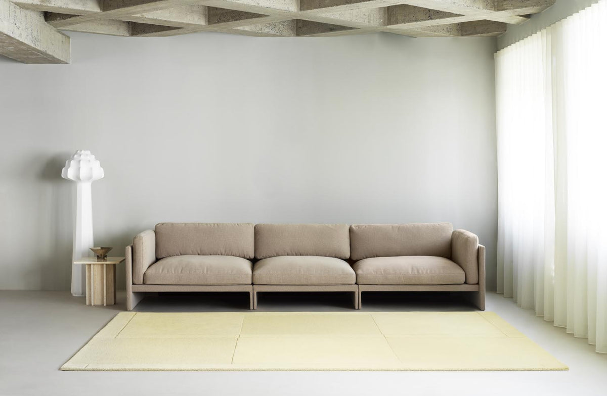 Level Teppich 200x300 cm in Light Yellow präsentiert im Onlineshop von KAQTU Design AG. Teppich ist von Normann Copenhagen