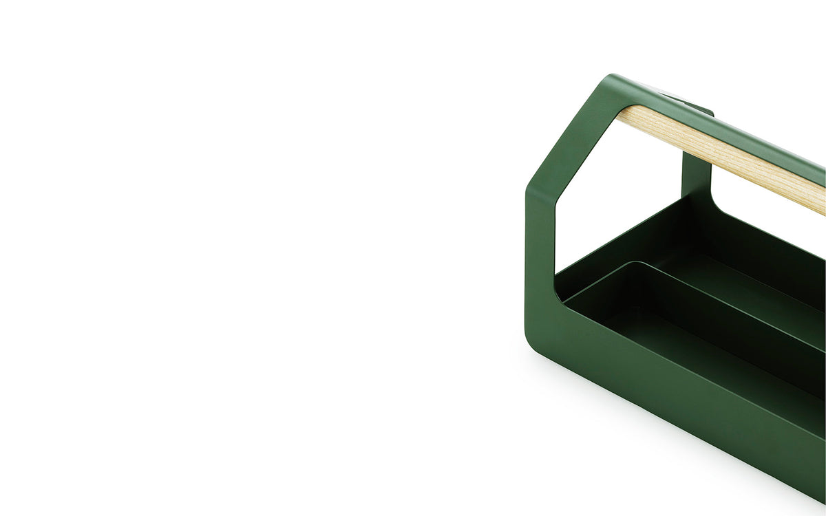 Haus Toolbox in Dark Green präsentiert im Onlineshop von KAQTU Design AG. Büromaterial ist von Normann Copenhagen