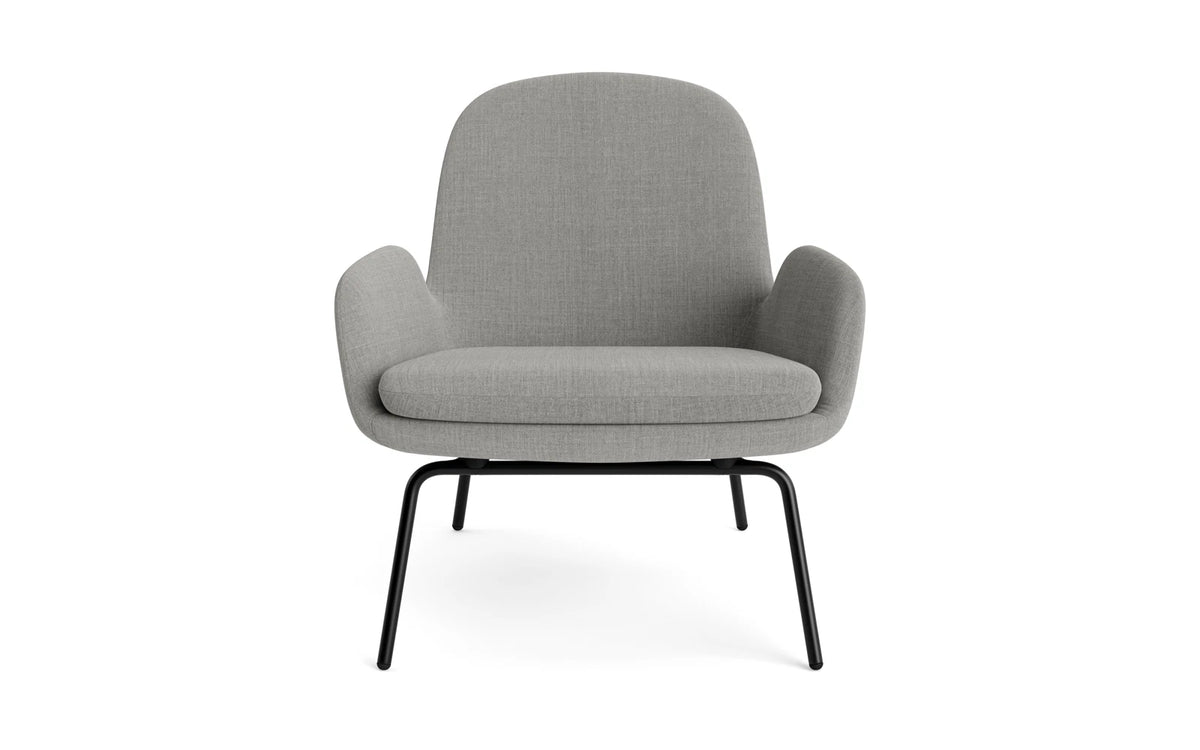 Era Lounge-Sessel niedrig schwarzer Stahl Remix in Remix 133 präsentiert im Onlineshop von KAQTU Design AG. Sessel ist von Normann Copenhagen