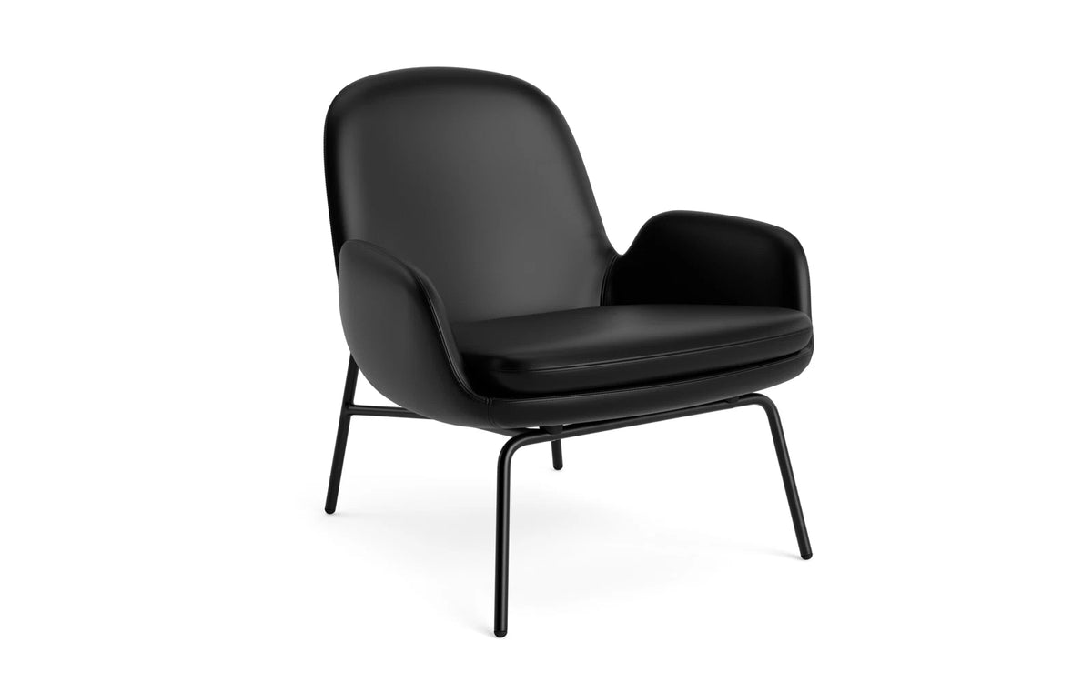 Era Lounge-Sessel niedrig schwarzer Stahl Ultra in Ultra 41599 präsentiert im Onlineshop von KAQTU Design AG. Sessel ist von Normann Copenhagen