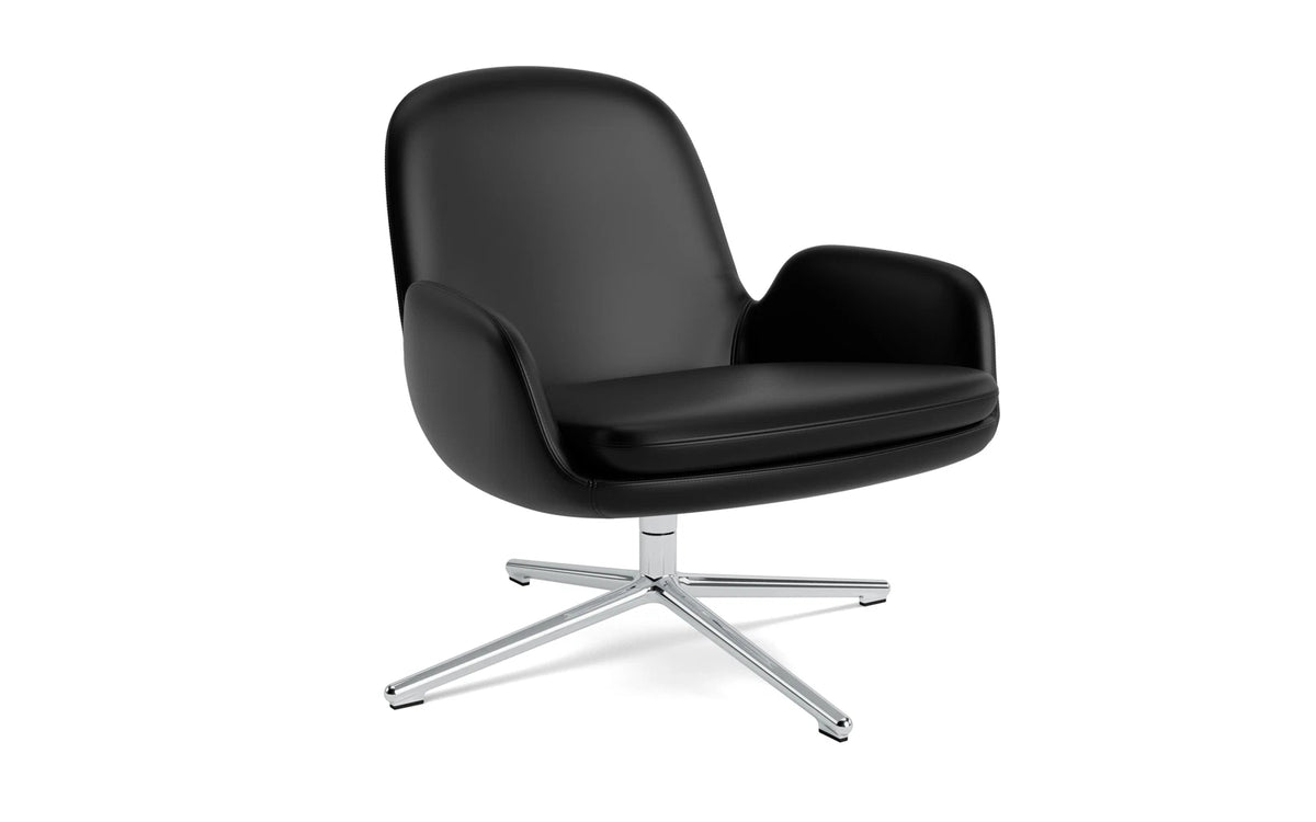 Era Lounge-Sessel niedrig mit Drehgestell Aluminium Ultra in Ultra 41599 präsentiert im Onlineshop von KAQTU Design AG. Drehsessel ist von Normann Copenhagen