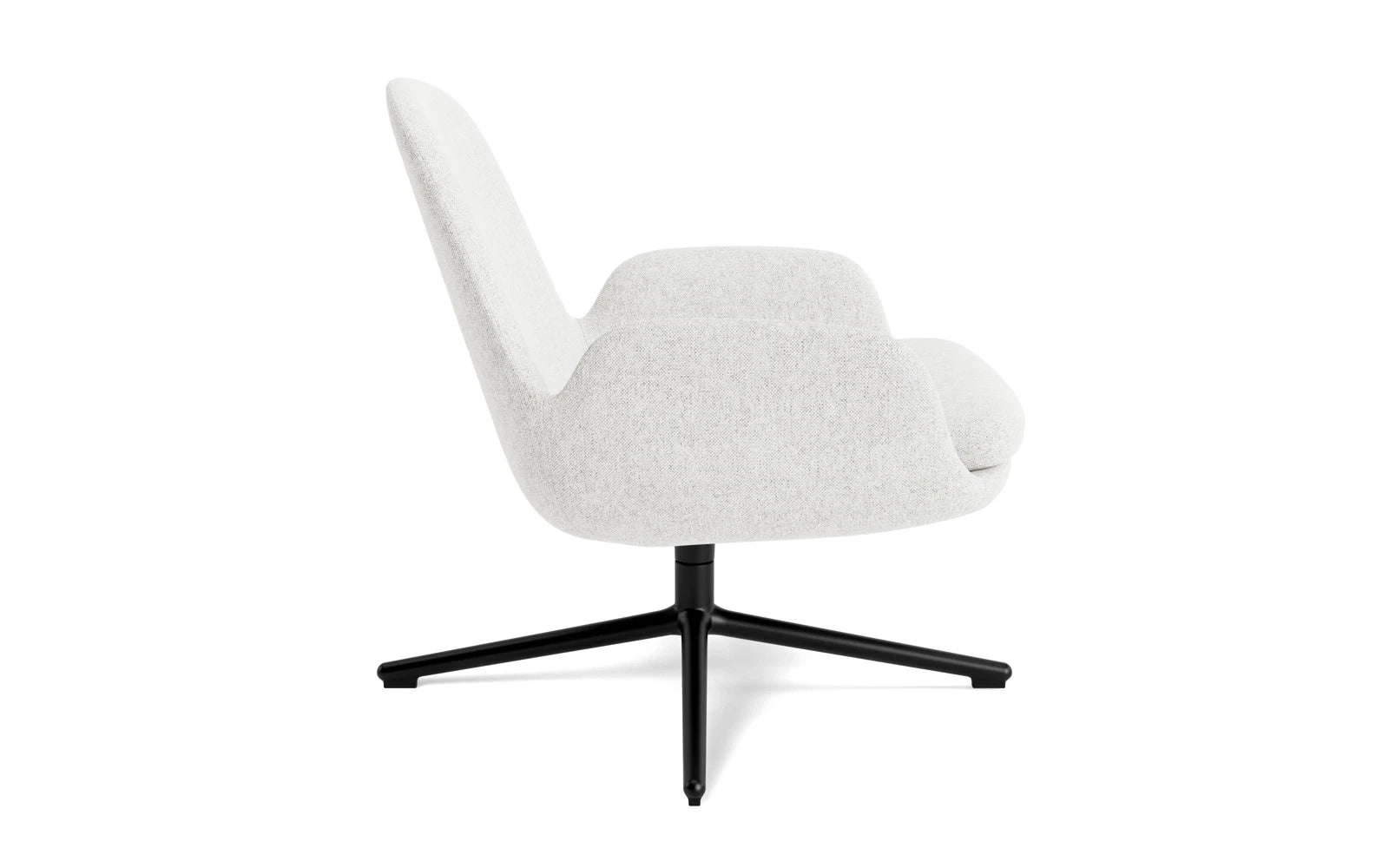 Era Lounge-Sessel niedrig mit Drehgestell schwarzes Aluminium Hallingdal in Hallingdal 110 präsentiert im Onlineshop von KAQTU Design AG. Sessel ist von Normann Copenhagen