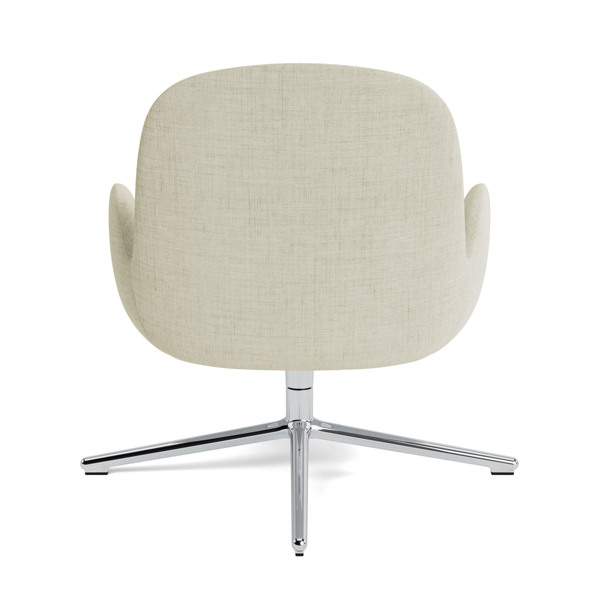 Era Lounge-Sessel niedrig mit Drehgestell schwarzes Aluminium Ultra Leder in Ultra Leder präsentiert im Onlineshop von KAQTU Design AG. Sessel ist von Normann Copenhagen
