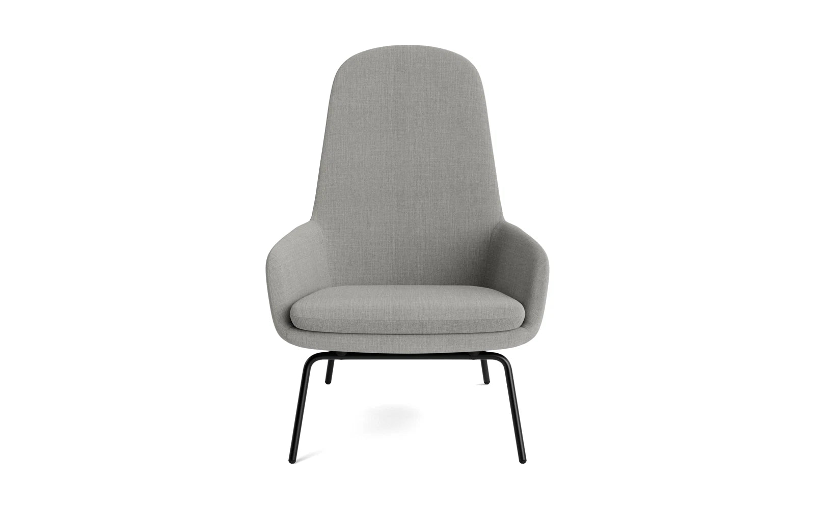 Era Lounge-Sessel hoch schwarzer Stahl Remix in Remix 133 präsentiert im Onlineshop von KAQTU Design AG. Sessel ist von Normann Copenhagen