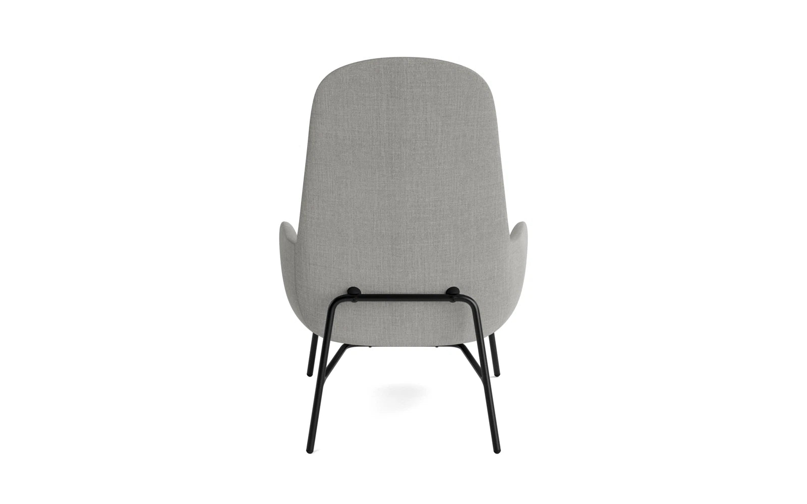 Era Lounge-Sessel hoch schwarzer Stahl Remix in Remix 133 präsentiert im Onlineshop von KAQTU Design AG. Sessel ist von Normann Copenhagen