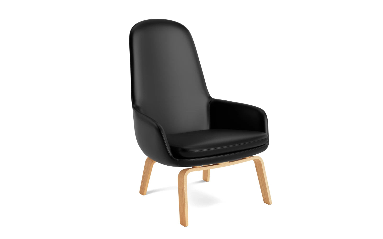 Der Era Lounge Sessel von Normann Copenhagen: Zeitloses, kurviges Design, hoher Komfort, individuell gestaltbar mit vielfältigen Stoff- und Lederoptionen.
