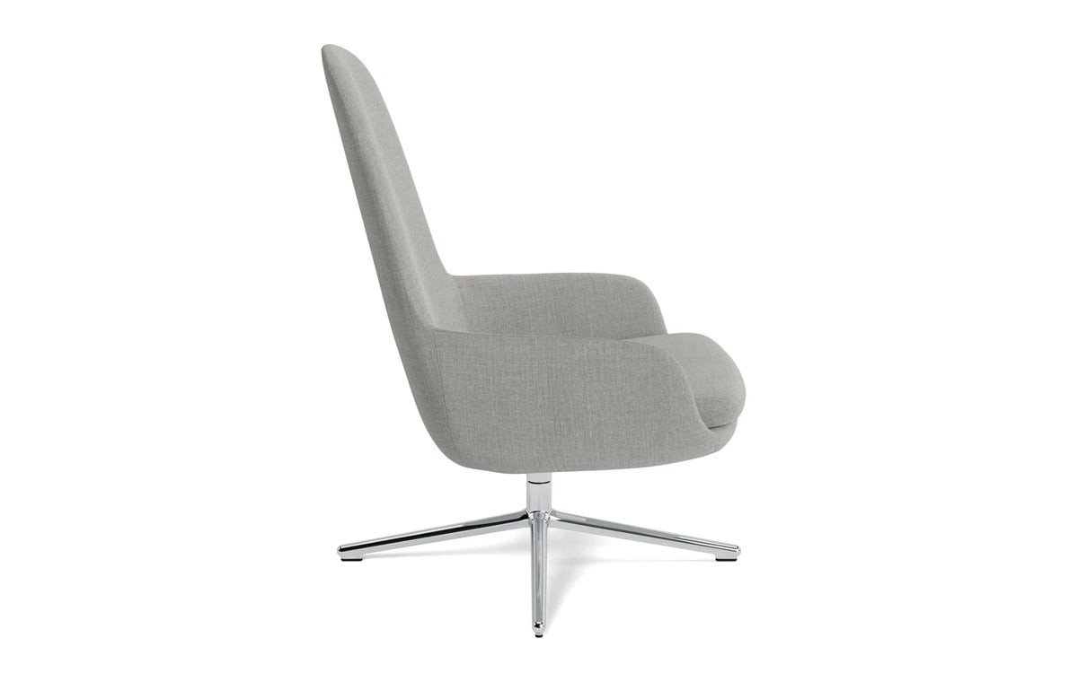 Era Lounge-Sessel hoch mit Drehgestell Aluminium Remix in Remix 133 präsentiert im Onlineshop von KAQTU Design AG. Drehsessel ist von Normann Copenhagen