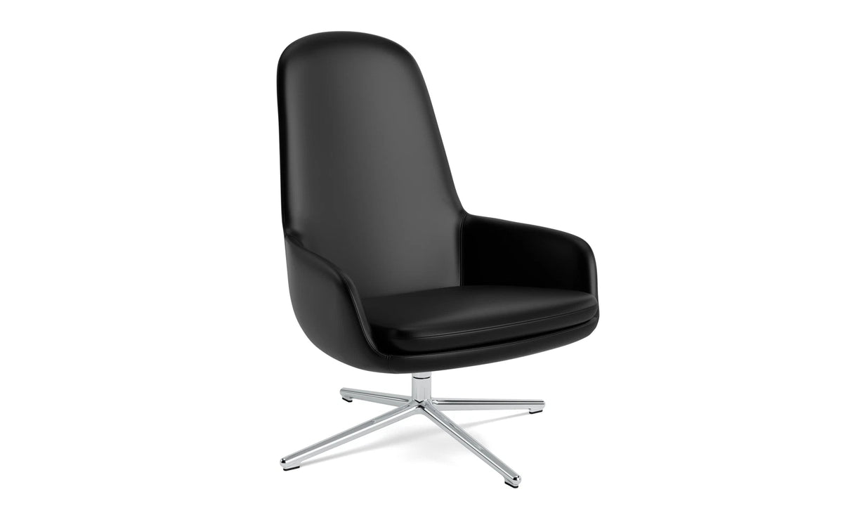 Era Lounge-Sessel hoch mit Drehgestell Aluminium Ultra in Ultra 41599 präsentiert im Onlineshop von KAQTU Design AG. Drehsessel ist von Normann Copenhagen