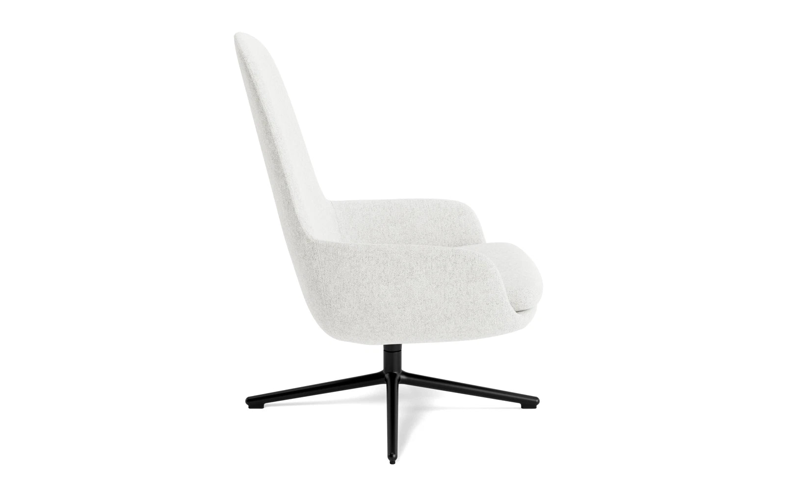 Era Lounge-Sessel hoch mit Drehgestell schwarzes Aluminium Hallingdal in Hallingdal 110 präsentiert im Onlineshop von KAQTU Design AG. Sessel ist von Normann Copenhagen