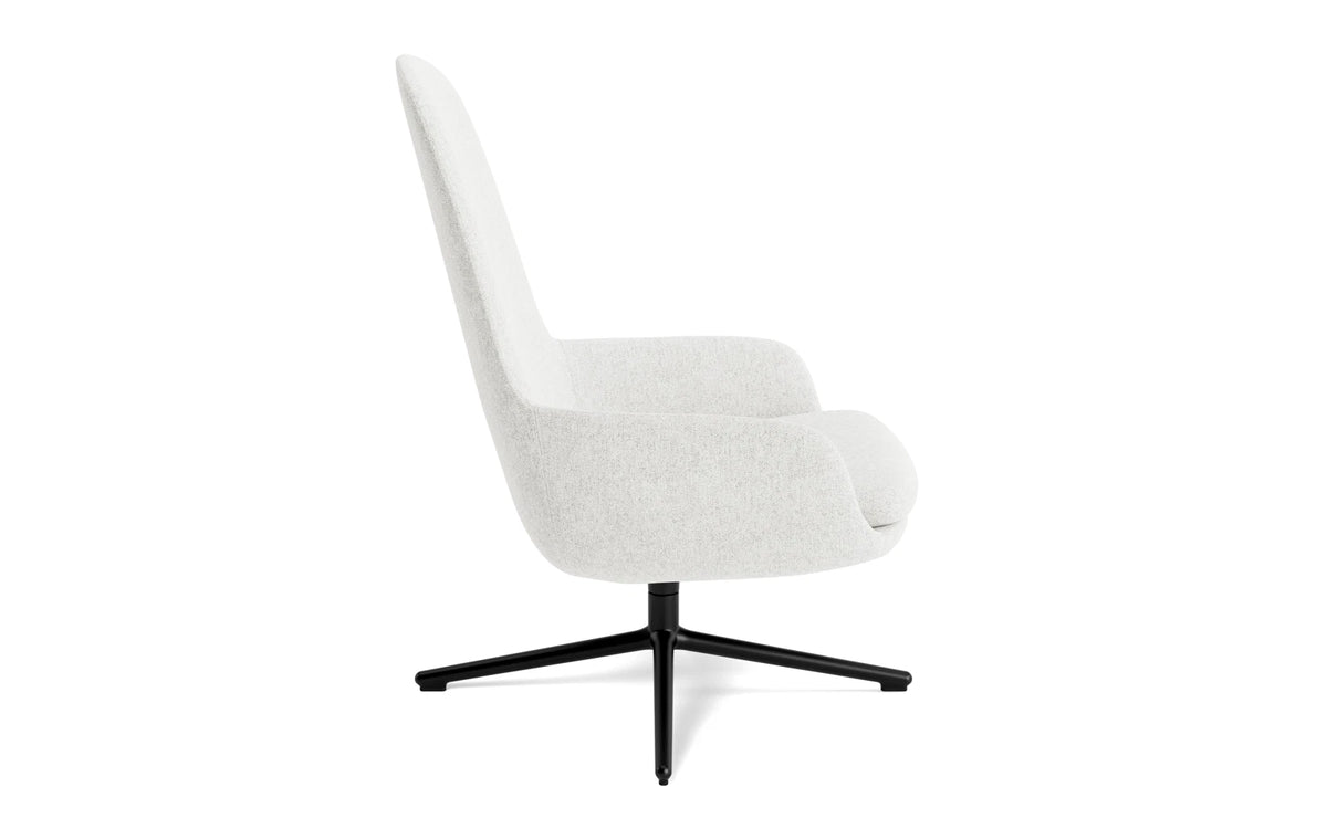 Era Lounge-Sessel hoch mit Drehgestell schwarzes Aluminium Hallingdal in Hallingdal 110 präsentiert im Onlineshop von KAQTU Design AG. Drehsessel ist von Normann Copenhagen