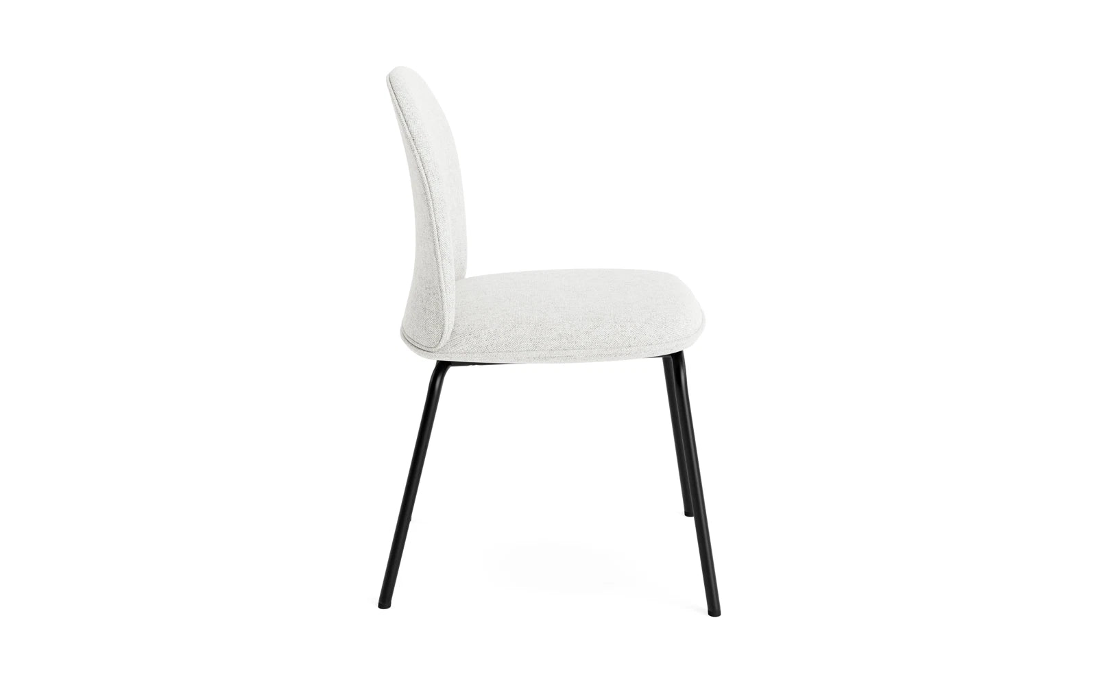 Ace Stuhl gepolstert, Schwarz Stahl, Hallingdal in Hallingdal 110 präsentiert im Onlineshop von KAQTU Design AG. Stuhl ist von Normann Copenhagen