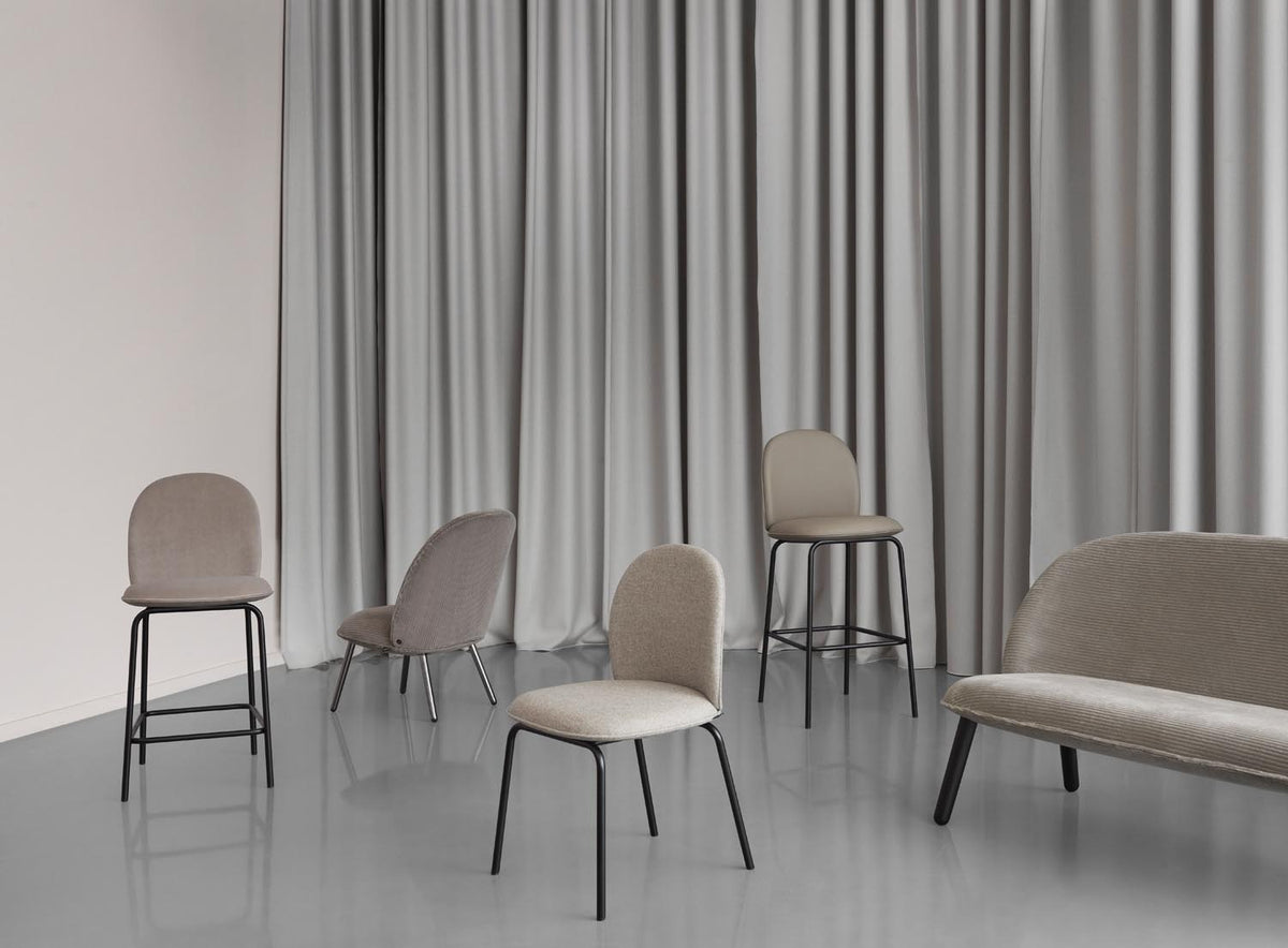 Ace Lounge-Sessel schwarzes Metallic City Velvet in City Velvet Vol. 2 027 präsentiert im Onlineshop von KAQTU Design AG. Sessel ist von Normann Copenhagen