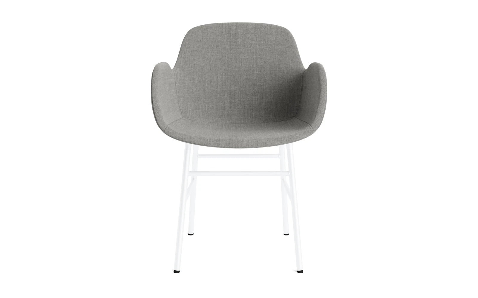 Form Lehnstuhl gepolstert Weiss Stahl Remix in Remix 133 präsentiert im Onlineshop von KAQTU Design AG. Stuhl mit Armlehne ist von Normann Copenhagen